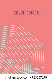 Abstract cover. Futuristic geometric template for banner, poster, flyer, brochure. Minimal trendy layout with halftone gradients. Abstract EPS 10 illustration. Minimalistic colorful cover.