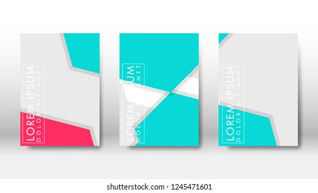 Abstract cover with geometric elements. book design concept. Futuristic business layout. Digital poster template. Design Vector - eps10