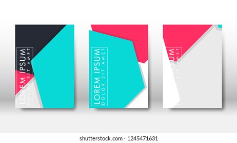 Abstract cover with geometric elements. book design concept. Futuristic business layout. Digital poster template. Design Vector - eps10