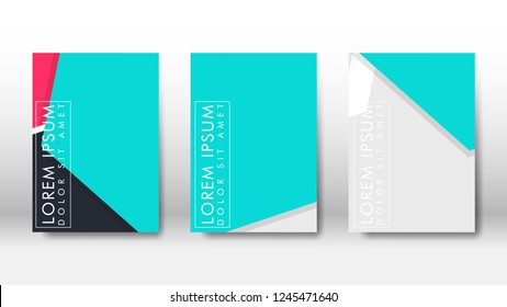 Abstract cover with geometric elements. book design concept. Futuristic business layout. Digital poster template. Design Vector - eps10