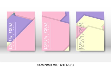 Abstract cover with geometric elements. book design concept. Futuristic business layout. Digital poster template. Design Vector - eps10