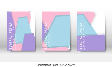 Abstract cover with geometric elements. book design concept. Futuristic business layout. Digital poster template. Design Vector - eps10