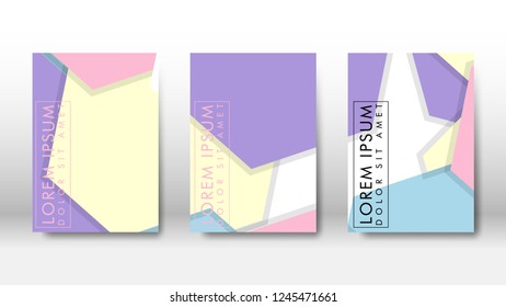 Abstract cover with geometric elements. book design concept. Futuristic business layout. Digital poster template. Design Vector - eps10