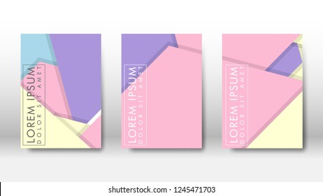 Abstract cover with geometric elements. book design concept. Futuristic business layout. Digital poster template. Design Vector - eps10