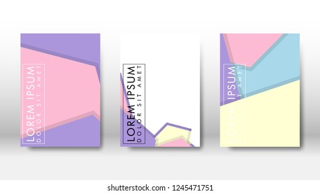 Abstract cover with geometric elements. book design concept. Futuristic business layout. Digital poster template. Design Vector - eps10