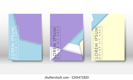 Abstract cover with geometric elements. book design concept. Futuristic business layout. Digital poster template. Design Vector - eps10