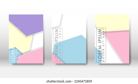 Abstract cover with geometric elements. book design concept. Futuristic business layout. Digital poster template. Design Vector - eps10