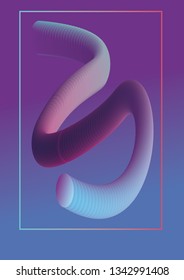 Abstract cover.  Gradient abstract background, liquid shape. Modern art