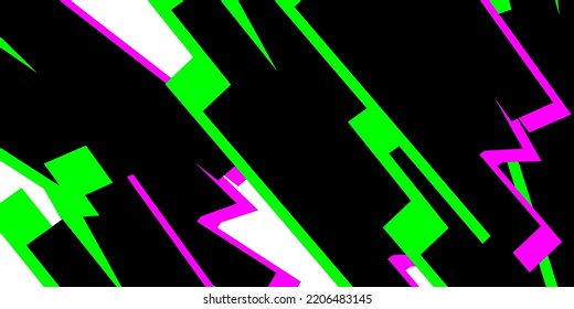 Abstract cover with green, black and purple lines. Bright colorful background. Modern backdrop, flyer, website, cover, banner, advertising, etc. Vector EPS 10