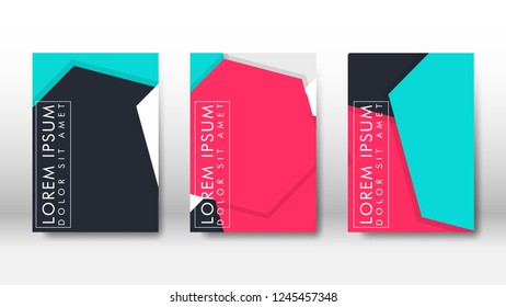 Abstract cover with hexagon elements. book design concept. Futuristic business layout. Digital poster template. Design Vector - eps10