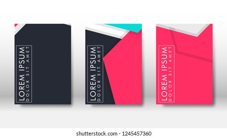 Abstract cover with hexagon elements. book design concept. Futuristic business layout. Digital poster template. Design Vector - eps10