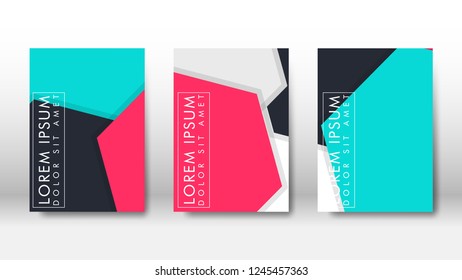 Abstract cover with hexagon elements. book design concept. Futuristic business layout. Digital poster template. Design Vector - eps10