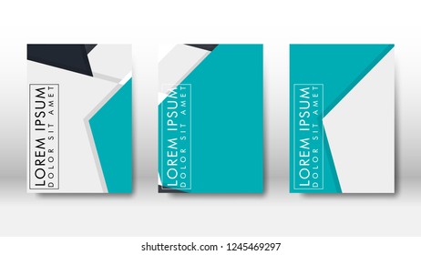 Abstract cover with hexagon elements. book design concept. Futuristic business layout. Digital poster template. Design Vector - eps10