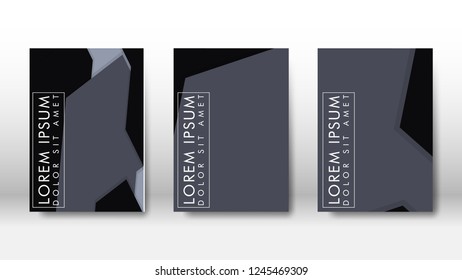Abstract cover with hexagon elements. book design concept. Futuristic business layout. Digital poster template. Design Vector - eps10