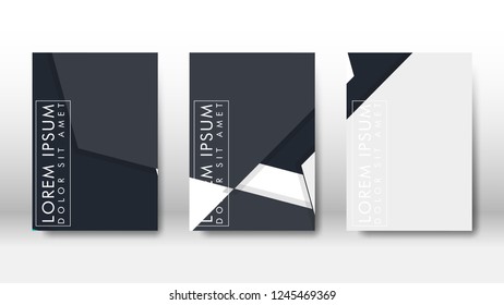 Abstract cover with hexagon elements. book design concept. Futuristic business layout. Digital poster template. Design Vector - eps10