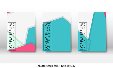 Abstract cover with hexagon elements. book design concept. Futuristic business layout. Digital poster template. Design Vector - eps10