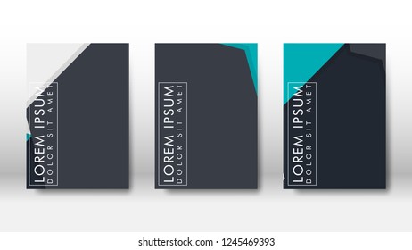 Abstract cover with hexagon elements. book design concept. Futuristic business layout. Digital poster template. Design Vector - eps10