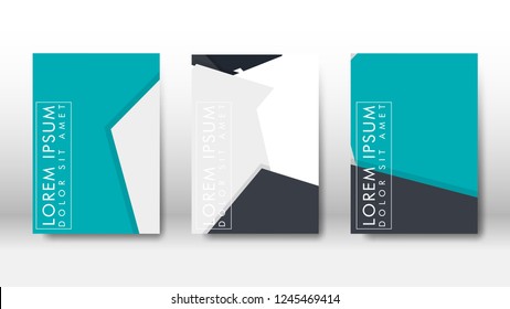 Abstract cover with hexagon elements. book design concept. Futuristic business layout. Digital poster template. Design Vector - eps10