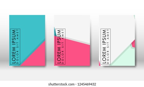 Abstract cover with hexagon elements. book design concept. Futuristic business layout. Digital poster template. Design Vector - eps10