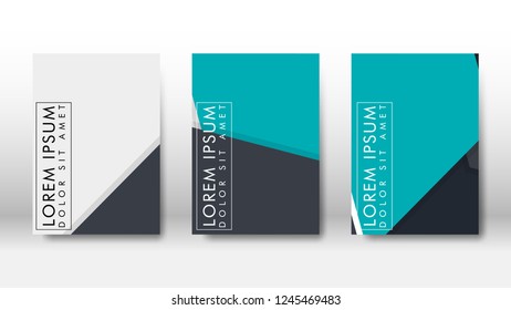 Abstract cover with hexagon elements. book design concept. Futuristic business layout. Digital poster template. Design Vector - eps10