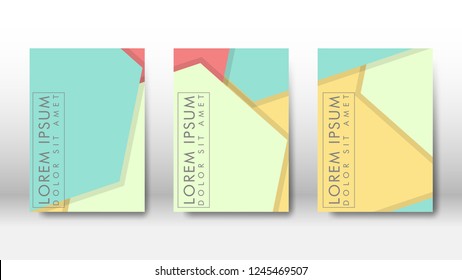 Abstract cover with hexagon elements. book design concept. Futuristic business layout. Digital poster template. Design Vector - eps10