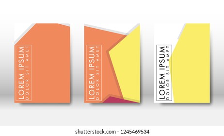 Abstract cover with hexagon elements. book design concept. Futuristic business layout. Digital poster template. Design Vector - eps10