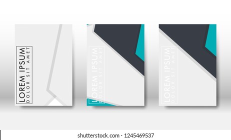 Abstract cover with hexagon elements. book design concept. Futuristic business layout. Digital poster template. Design Vector - eps10