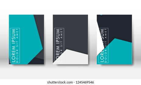 Abstract cover with hexagon elements. book design concept. Futuristic business layout. Digital poster template. Design Vector - eps10