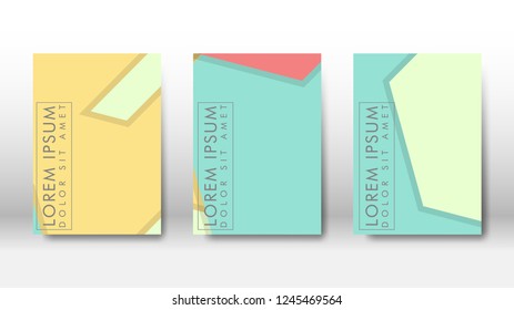 Abstract cover with hexagon elements. book design concept. Futuristic business layout. Digital poster template. Design Vector - eps10