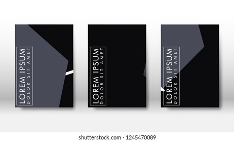 Abstract cover with hexagon elements. book design concept. Futuristic business layout. Digital poster template. Design Vector - eps10
