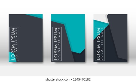 Abstract cover with hexagon elements. book design concept. Futuristic business layout. Digital poster template. Design Vector - eps10