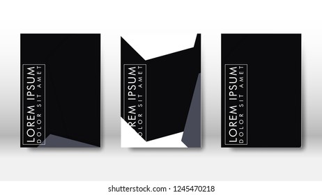Abstract cover with hexagon elements. book design concept. Futuristic business layout. Digital poster template. Design Vector - eps10
