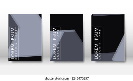 Abstract cover with hexagon elements. book design concept. Futuristic business layout. Digital poster template. Design Vector - eps10