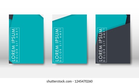 Abstract cover with hexagon elements. book design concept. Futuristic business layout. Digital poster template. Design Vector - eps10