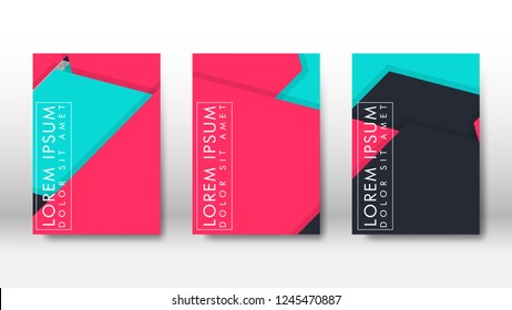 Abstract cover with hexagon elements. book design concept. Futuristic business layout. Digital poster template. Design Vector - eps10