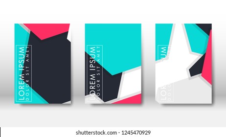 Abstract cover with hexagon elements. book design concept. Futuristic business layout. Digital poster template. Design Vector - eps10