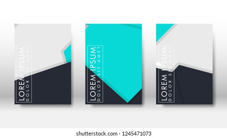 Abstract cover with hexagon elements. book design concept. Futuristic business layout. Digital poster template. Design Vector - eps10