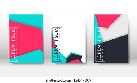 Abstract cover with hexagon elements. book design concept. Futuristic business layout. Digital poster template. Design Vector - eps10