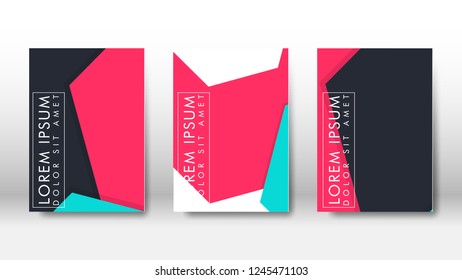 Abstract cover with hexagon elements. book design concept. Futuristic business layout. Digital poster template. Design Vector - eps10