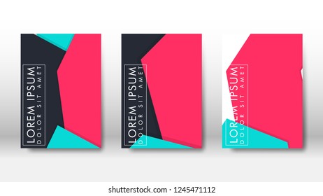 Abstract cover with hexagon elements. book design concept. Futuristic business layout. Digital poster template. Design Vector - eps10