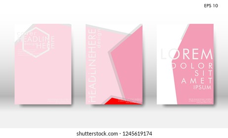 Abstract cover with hexagon elements. book design concept. Futuristic business layout.