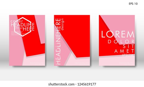 Abstract cover with hexagon elements. book design concept. Futuristic business layout.