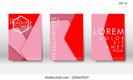 Abstract cover with hexagon elements. book design concept. Futuristic business layout.