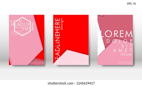 Abstract cover with hexagon elements. book design concept. Futuristic business layout.