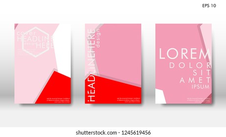 Abstract cover with hexagon elements. book design concept. Futuristic business layout.