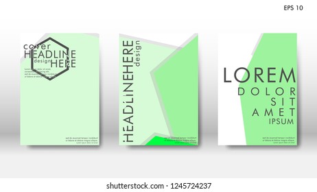 Abstract cover with hexagon elements. book design concept. Futuristic business layout. Digital poster template. Design Vector - eps10
