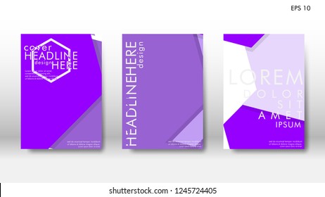 Abstract cover with hexagon elements. book design concept. Futuristic business layout. Digital poster template. Design Vector - eps10