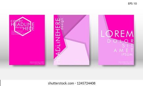 Abstract cover with hexagon elements. book design concept. Futuristic business layout. Digital poster template. Design Vector - eps10