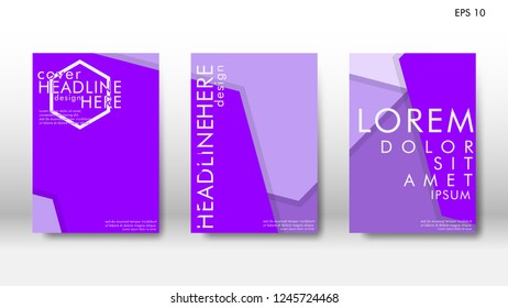 Abstract cover with hexagon elements. book design concept. Futuristic business layout. Digital poster template. Design Vector - eps10