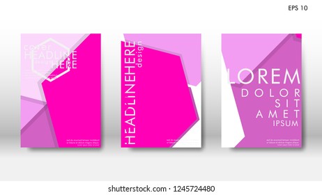 Abstract cover with hexagon elements. book design concept. Futuristic business layout. Digital poster template. Design Vector - eps10